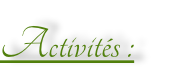 Activités :